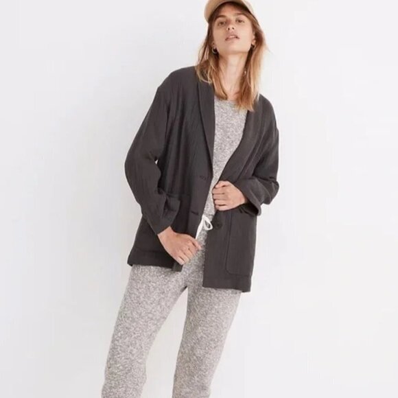 NEW Madewell Grey Lightspun Dorset Single Breasted Slouchy Blazer Size XS - Picture 13 of 13